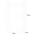 Wit metalen open garderobe voor ingang of slaapkamer Otto Light Model