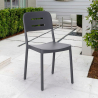 Modern ontwerp polypropyleen stoel voor bar keuken restaurant tuin Mose