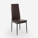 Modern design met kunstleer gestoffeerde stoel Imperial Dark Voorraad