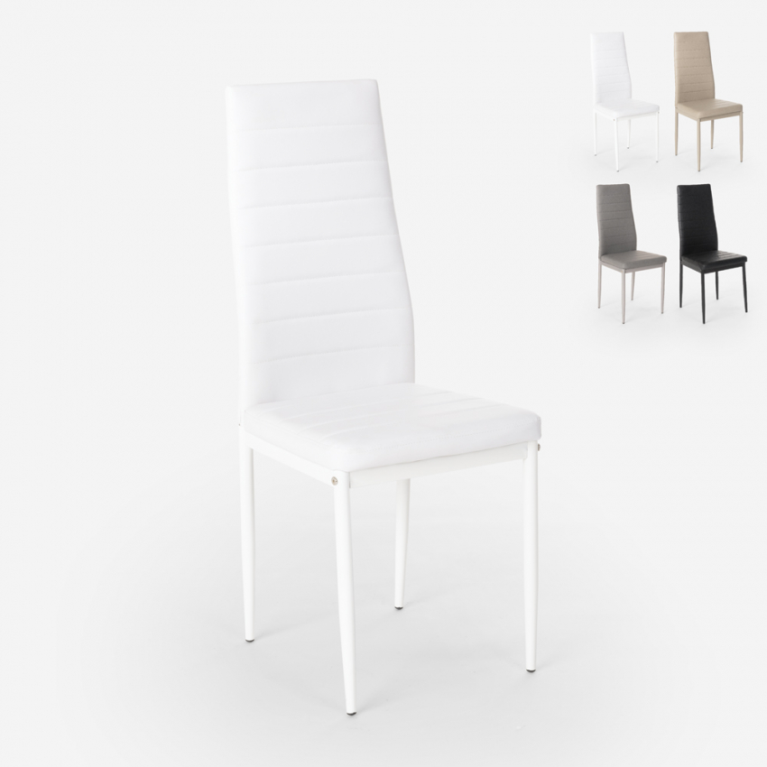Moderne design stoel Imperial met kunstleren bekleding Kortingen