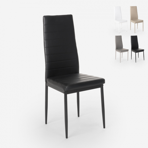 Modern design stoelen kunstleer beklede eetkamer restaurant Imperial