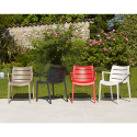 Scab Sunset modern design kitchen garden bar chair with armrests Afmetingen