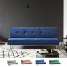Moderne fluwelen 2-zits slaapbank met gouden poten Padded Korting