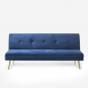 Moderne fluwelen 2-zits slaapbank met gouden poten Padded 