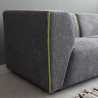 Moderne modulaire stoffen 3-zitsbank met poef Jantra Model