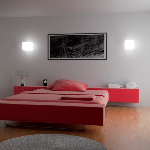 Kubus Wand- en Plafondlamp Modern Design Slide Cubo Wall