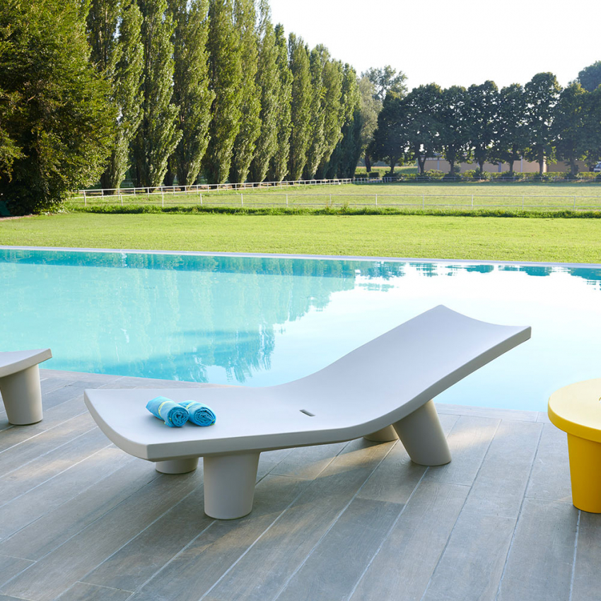 Wat is er mis invoer bang Low Lita Lounge Zonnebed Ligbed Modern Design Tuin Zwembad Slide