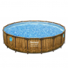 Bovengronds rond zwembad Bestway 56977 met vensters 549x122cm Korting