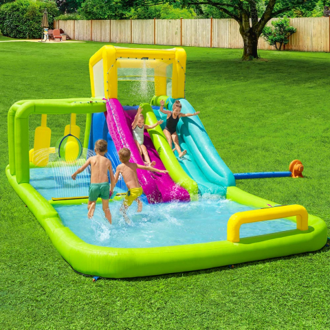 Splash Course opblaasbare waterspeelplaats voor kinderen met obstakels Bestway 53387