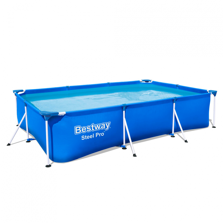 Bovengronds rechthoekig zwembad Steel Pro 300x201x66 cm Bestway 56404 Aanbieding Bovengronds rechthoekig zwembad Steel Pro 300x201x66 cm Bestway 56404 Aanbieding