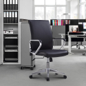 Elegante ergonomische bureaustoel van staal en kunstleer Cursus Catalogus