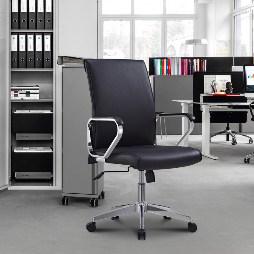 ergonomische elegante kunstleren bureaustoelen CURSUS