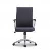 Elegante ergonomische bureaustoel van staal en kunstleer Cursus Aanbod