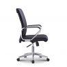 Elegante ergonomische bureaustoel van staal en kunstleer Cursus Korting