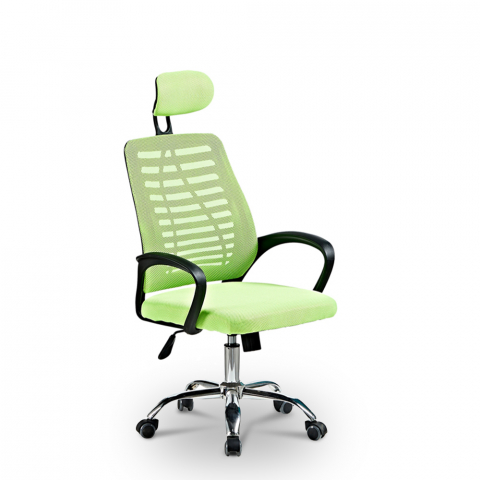 Equilibrium Emerald ergonomische stoel met hoofdsteun in ademende stof