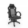 Sportieve ergonomische in hoogte verstelbare kunstlederen gaming bureaustoel Le Mans Moon  Aanbieding