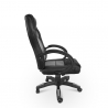 Sportieve ergonomische in hoogte verstelbare kunstlederen gaming bureaustoel Le Mans Moon  Korting