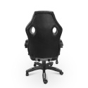Sportieve ergonomische in hoogte verstelbare kunstlederen gaming bureaustoel Le Mans Moon  Kortingen