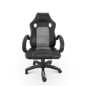 Sportieve ergonomische in hoogte verstelbare kunstlederen gaming bureaustoel Le Mans Moon  Aanbod