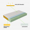 Traagschuim eenpersoons matras 7 zones met afneembare hoes 25cm 80x190cm Veradea Korting