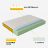Twijfelaar traagschuim matras 7 zones met afneembare hoes 25cm 120x190cm Veradea Korting