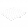 Dubbele traagschuim matras 7 zones met afneembare hoes 25cm 160x190cm Veradea Keuze