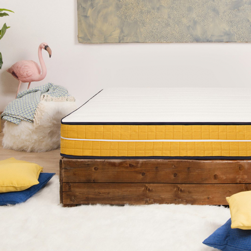 Dubbele traagschuim matras 7 zones met afneembare hoes 25cm 160x190cm Veradea Aanbieding Dubbele traagschuim matras 7 zones met afneembare hoes 25cm 160x190cm Veradea Aanbieding