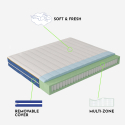 Twijfelaar springveermatras met geheugengel 25 cm 120x190cm Veradea Korting