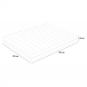 Twijfelaar springveermatras met geheugengel 25 cm 120x190cm Veradea Keuze