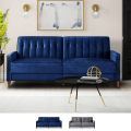2-zits slaapbank in klassiek ontwerp met fluweel stof Fluffy Aanbieding