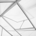 Polycarbonaat aluminium tuinkas met openslaande deuren 183x185x205 cm Vanilla Korting