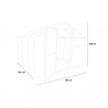 Polycarbonaat aluminium tuinkas met openslaande deuren 183x185x205 cm Vanilla Kosten