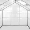 Tuinkas in aluminium en polycarbonaat met deur en raam 183x245x205 cm Laelia Aanbod