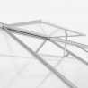 Tuinkas in aluminium en polycarbonaat met deur en raam 183x245x205 cm Laelia Kortingen