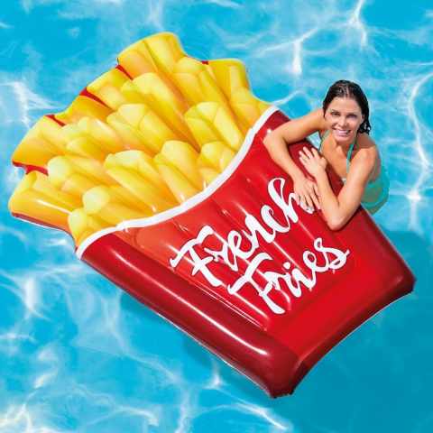 Opblaasbare luchtbed voor het zwembad Intex 58775 French Fries