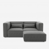 2-zits modulaire moderne stoffen bank met poef Solv Aanbieding
