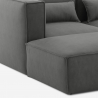 2-zits modulaire moderne stoffen bank met poef Solv Kortingen