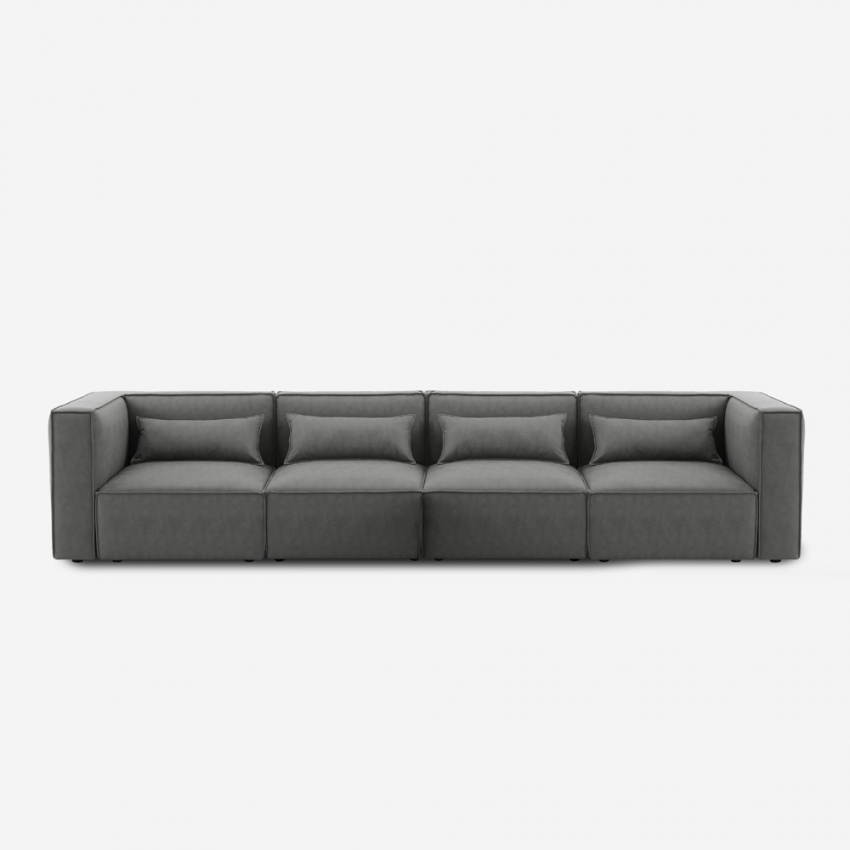 4-zits modulaire moderne stoffen bank Solv Aanbieding