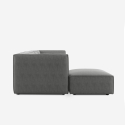 4-zits moderne modulaire stoffen hoekbank met poef Solv Catalogus