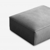 Rechthoekige stoffen poef voor sofa in modern design Solv Aanbod