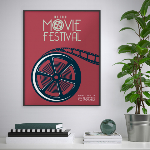 Poster met frame bioscoop print 40x50cm Variety Kinet Aanbieding