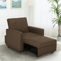 Modern design eenpersoons fauteuil bed met armleuningen Brooke Verkoop