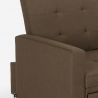 Modern design eenpersoons fauteuil bed met armleuningen Brooke 