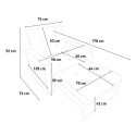 Modern design eenpersoons fauteuil bed met armleuningen Brooke 