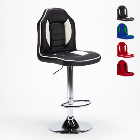 Kruk voor casino pub speelkamer in eco-leer Racing Design