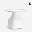 Moderne lage kunststof salontafel 48 x 48 cm Bell L Aanbieding