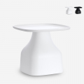 Moderne lage kunststof salontafel 48 x 48 cm Bell L Aanbieding