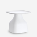 Moderne lage kunststof salontafel 48 x 48 cm Bell L Aanbod