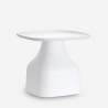 Moderne lage kunststof salontafel 48 x 48 cm Bell L Aanbod