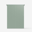 Tuinhuis schuur van groen gegalvaniseerd plaatstaal 143x89x186 cm Amalfi NATURE Keuze